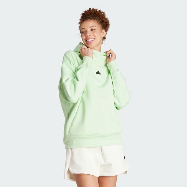 Sudadera adidas verde y blanca 2025