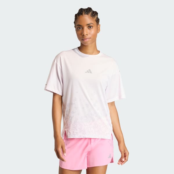 ピンク アディゼロ 東京 ランニング Tシャツ / SAKURA PACK