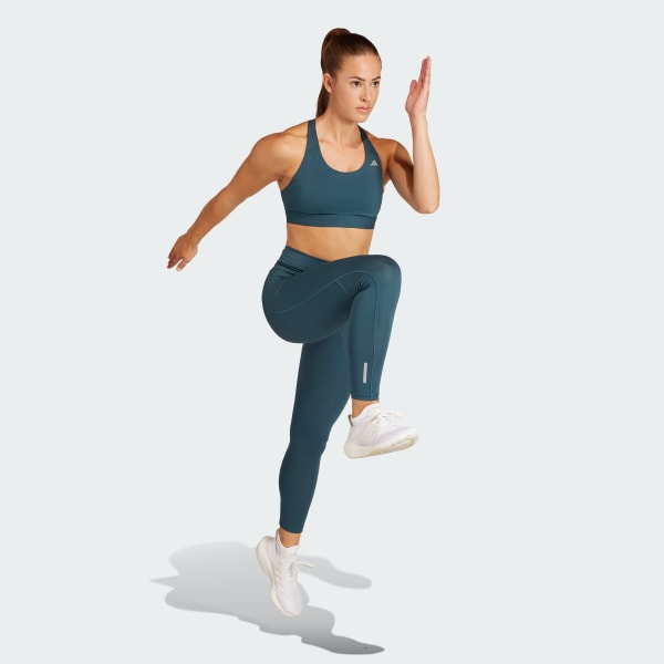 Turquoise Ultimateadidas Run Medium-Support Bra