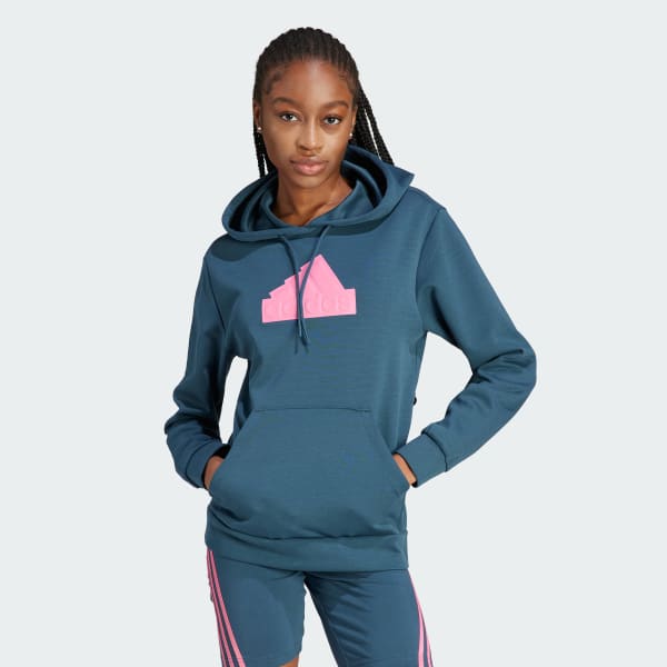 Turquesa Polera con Capucha Bomber Future Icons Badge of Sport
