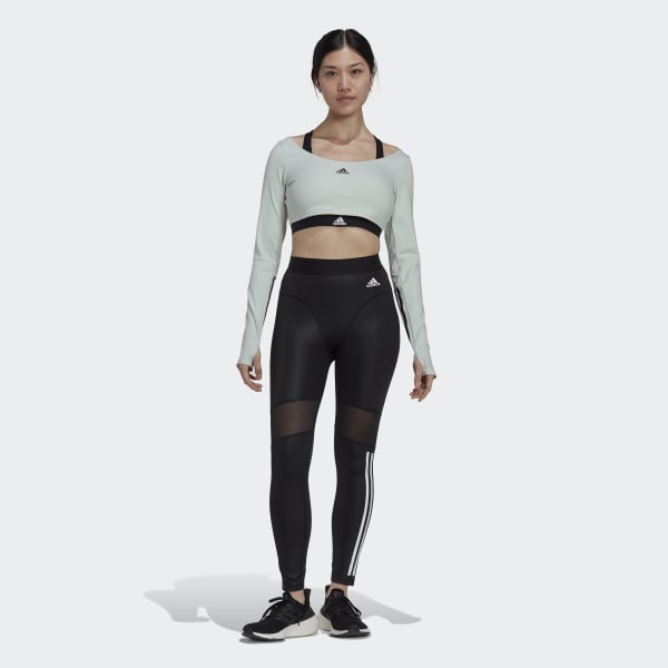 adidas Performance Hyperglam 3-stripes 7/8 Tights – leggings & tights –  shop at Booztlet