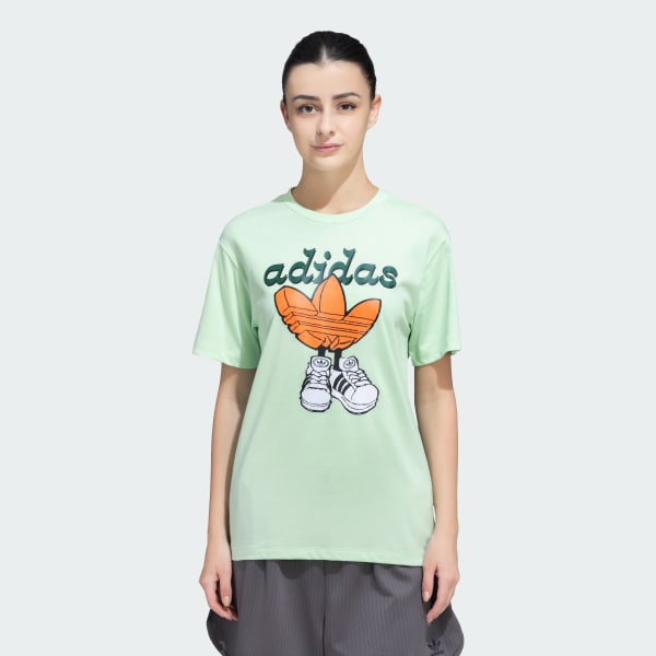 Green adidas Originals Shoe Tee