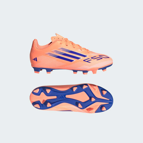 adidas F50 Club Firm/Multi-Ground Cleats Kids - Orange