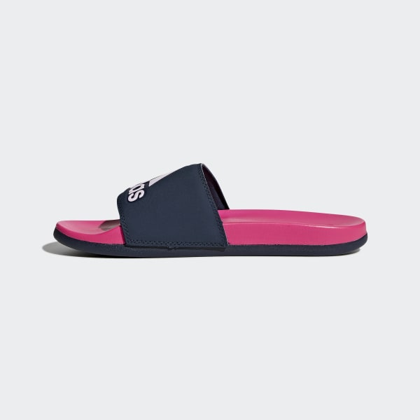 pink adidas cloudfoam slides