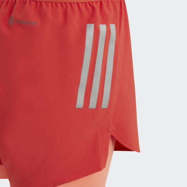 Rojo Shorts 2 en 1 AEROREADY Woven Running