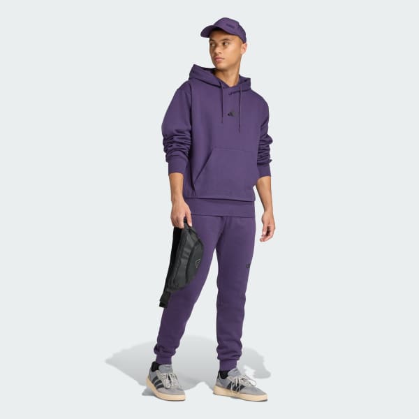 Roxo Camisola com Capuz em Fleece Feelcozy Essentials