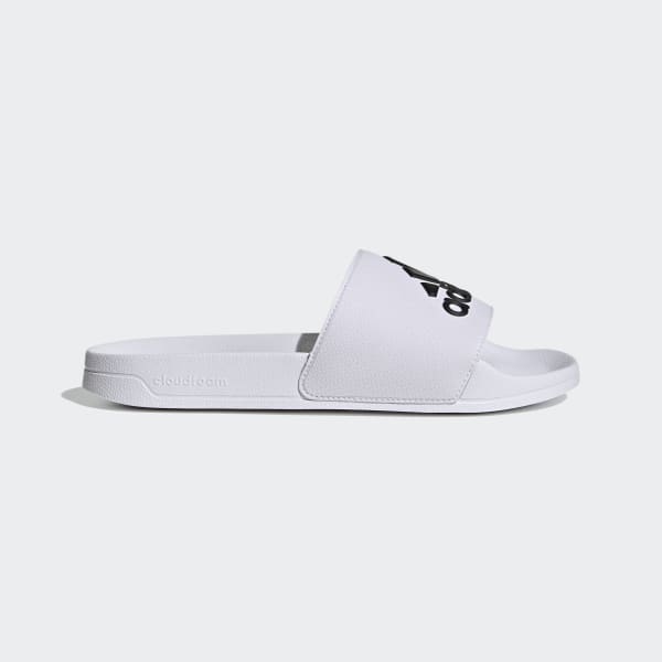 Hvit Adilette Shower Sandaler