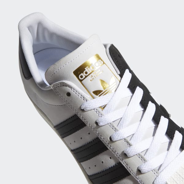 adidas superstar shoe white black metallic gold