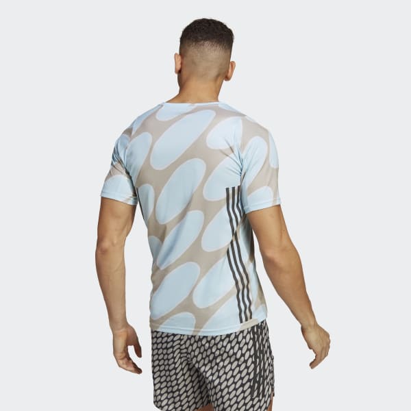 Azul Camiseta adidas x Marimekko Run Icons 3 bandas