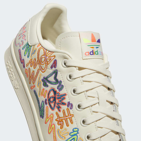 adidas Stan Smith Pride Shoes - White, Unisex Lifestyle