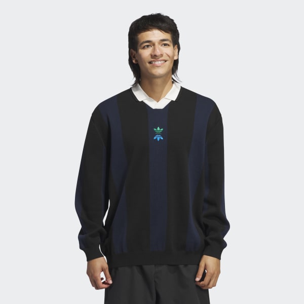 アディダス 【ゴルフ】ROLLING LINKS 長袖ニットポロ - ブラック