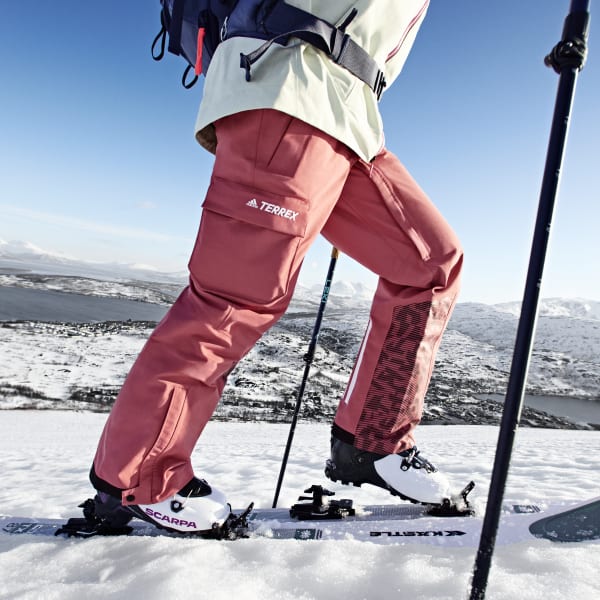 cervená NOHAVICE TERREX 3L POST-CONSUMER NYLON SNOW