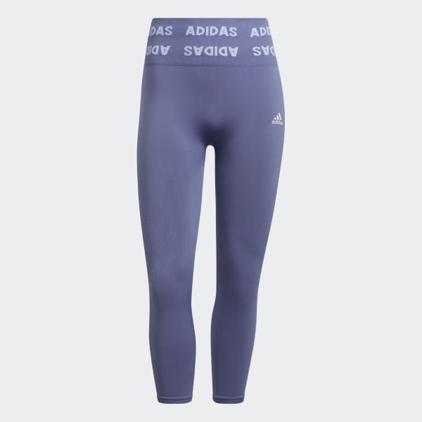 Adidas Women's Aeroknit 7/8 Running Tights HB9242 Light Purple