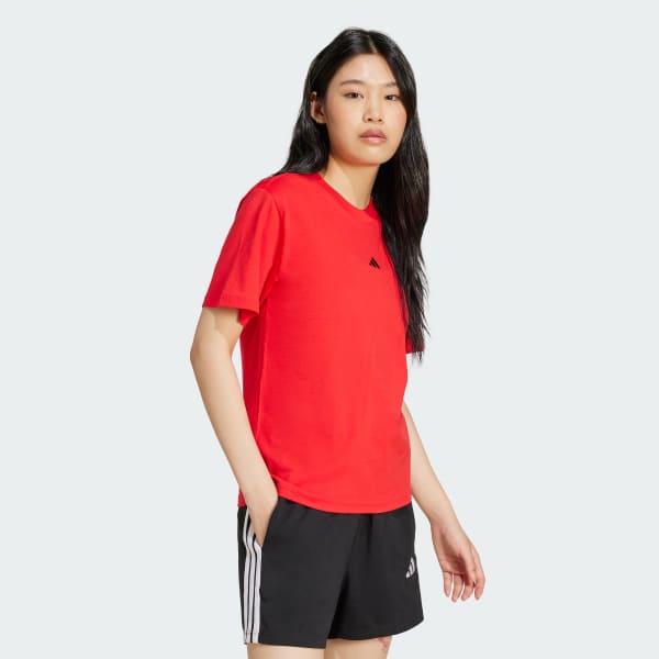 Red Essentials Small Logo Cotton Tee