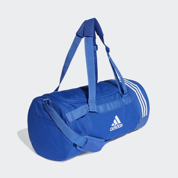 adidas Convertible 3-Stripes Duffel Bag Medium - Blue | adidas UK