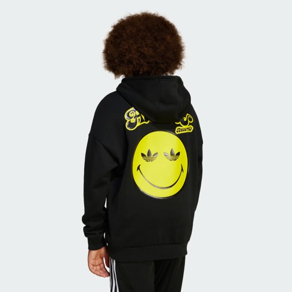 Black adidas Originals x Smiley World Hoodie Kids