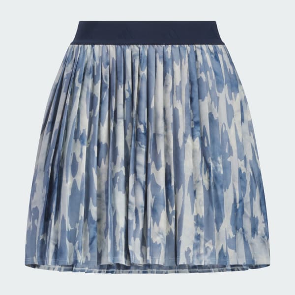 ブルー 【ゴルフ】総柄プリント スカート