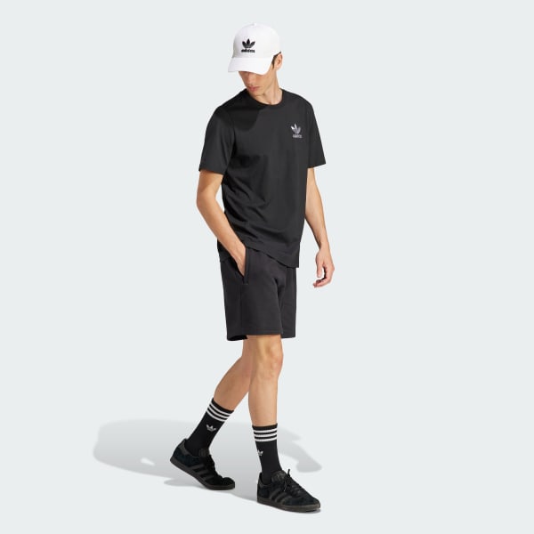 Black Graphic Blur Trefoil Tee