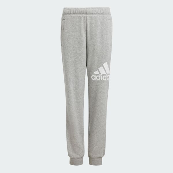 Plomo Pantalón Essentials Regular Fit Logo Grande de Algodón