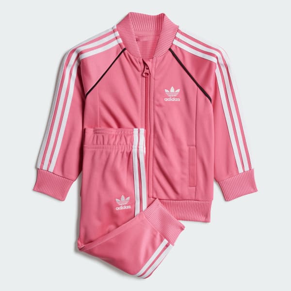 Tシャツ・カットソー adidas Adicolor SST Tracksuit Infant Red IX7623 adidas Adicolor SST Track Suit Kids - Red | adidas Switzerland