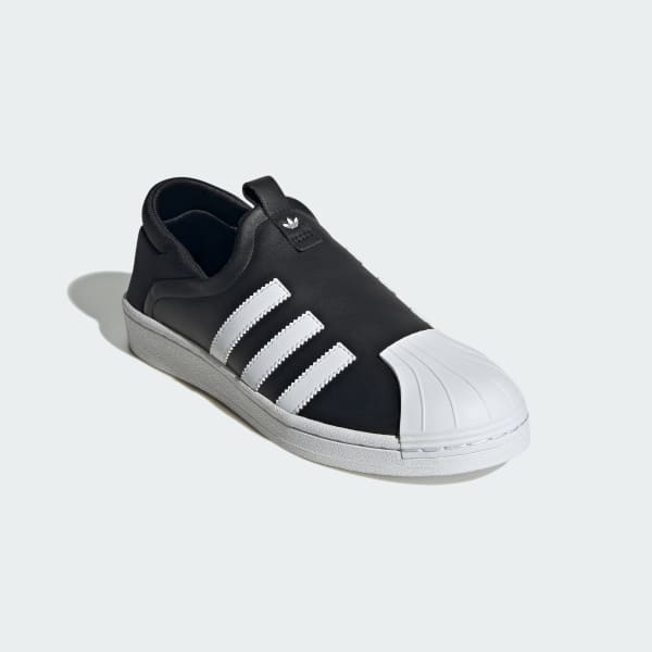 Black Superstar Slip-On shoes