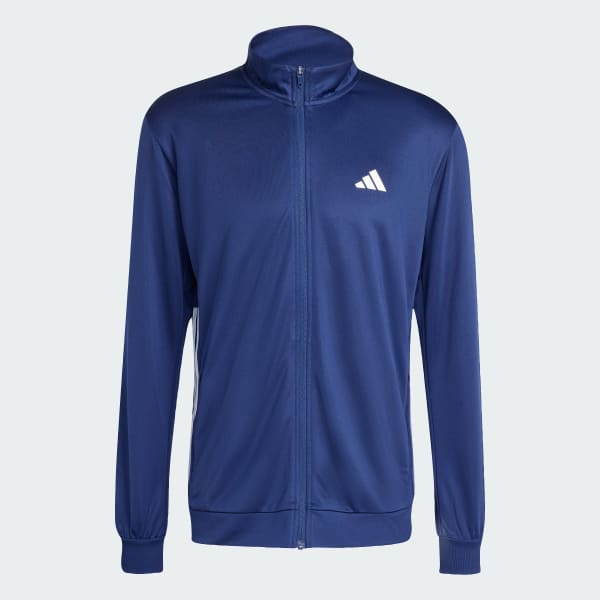 Azul CHAMARRA DEPORTIVA TEJIDA CON LAS 3 FRANJAS DE WORKOUT ESSENTIALS ALL-SET