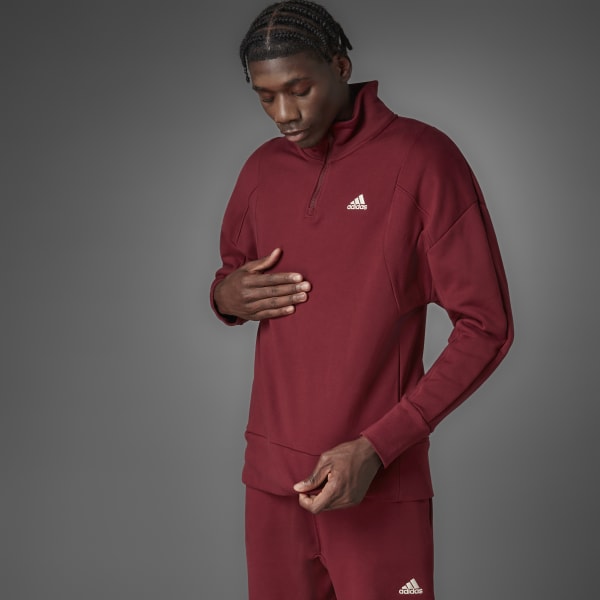 Adidas Originals 25 Nigo Bear Mens Zip Up Hoodie Jacket Burgundy Size  Medium VGC
