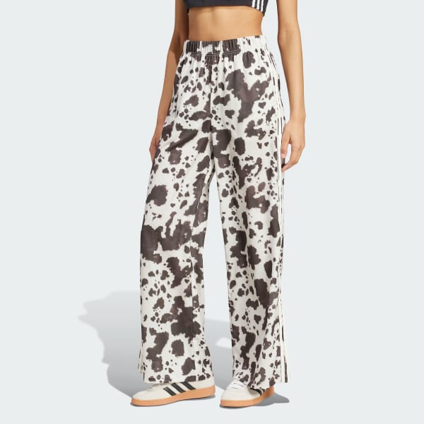 vícebarevná Kalhoty adidas Originals Satin Wide Leg