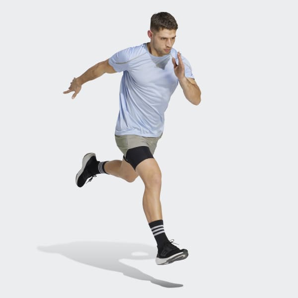 Blue Confident Engineered Tee