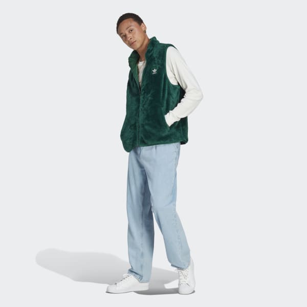 vert Veste sans manches réversible en molleton doux Essentials+
