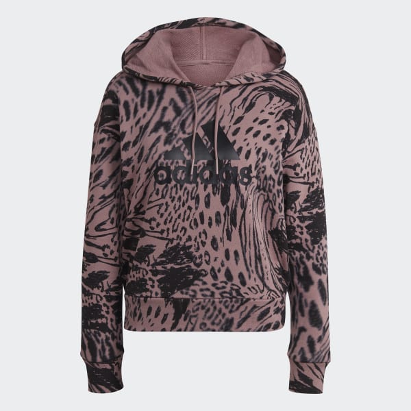 Lilla Future Icons Animal Print hættetrøje DK701