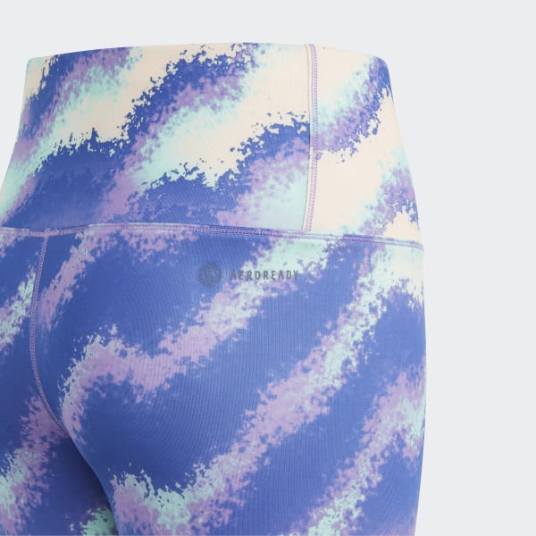 Orange Dance AEROREADY High-Waisted Printed Leggings