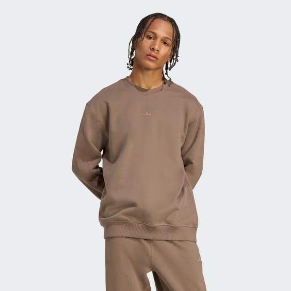 Brązowy Bluza Premium Essentials Crew