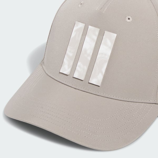 Beige Tour 3-Stripes Print Hat