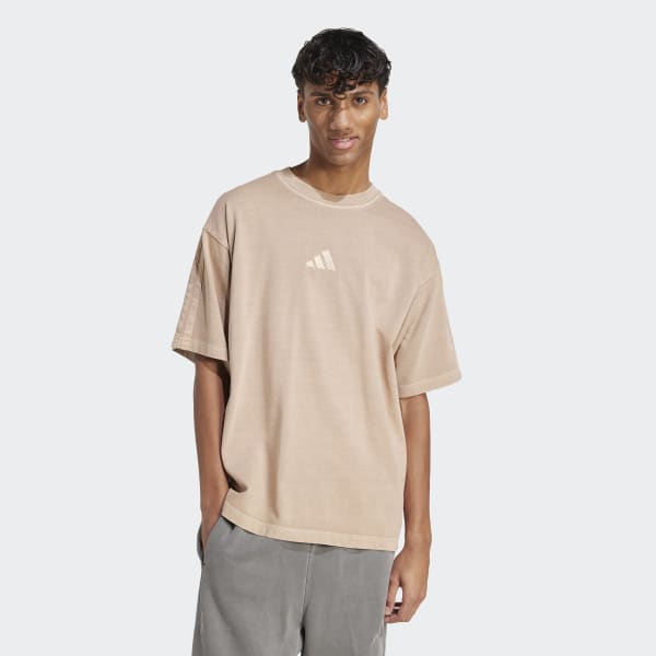 adidas ALL SZN Washed T-Shirt - Brown | adidas UK