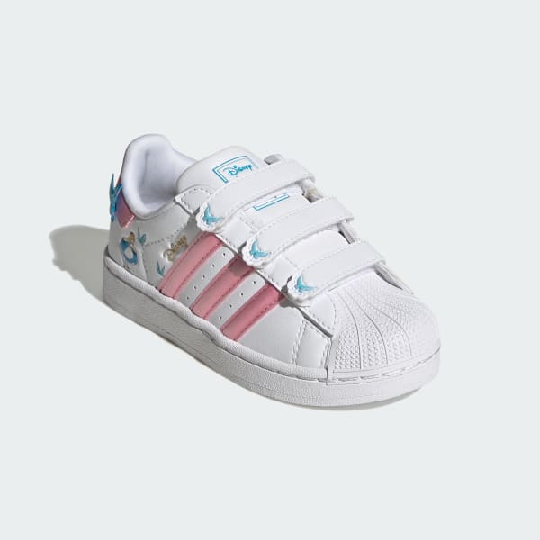 Blanc Chaussure fermeture confortable Adidas Disney Superstar II
