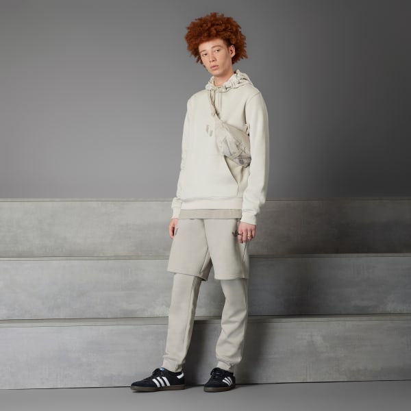 Beige Sudadera con Gorro Capuz Messi