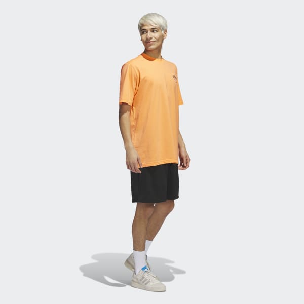 Orange Basketball Streetball Graphic Tee