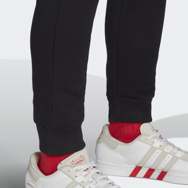 Czerń Real Madrid Essentials Trefoil Pants