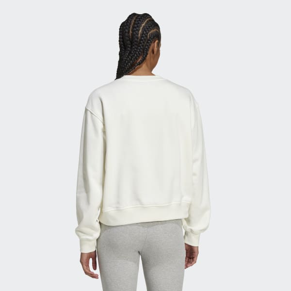 Adidas cutout sweater white hot sale