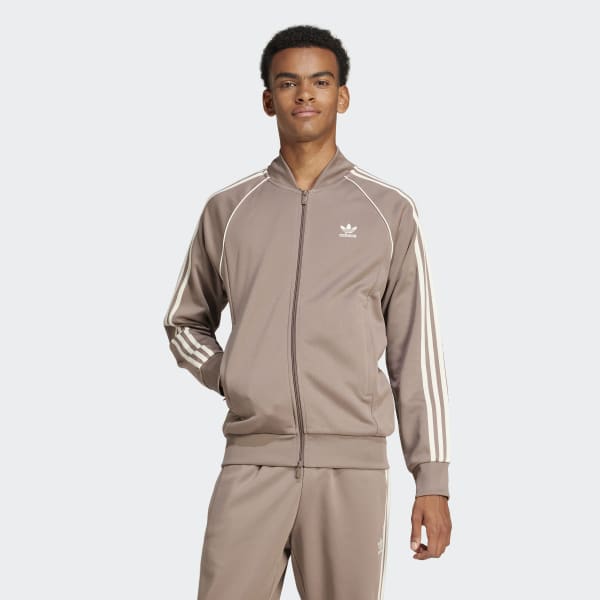 adidas Adicolor Classics SST Track Jacket - Brązowy | adidas Poland