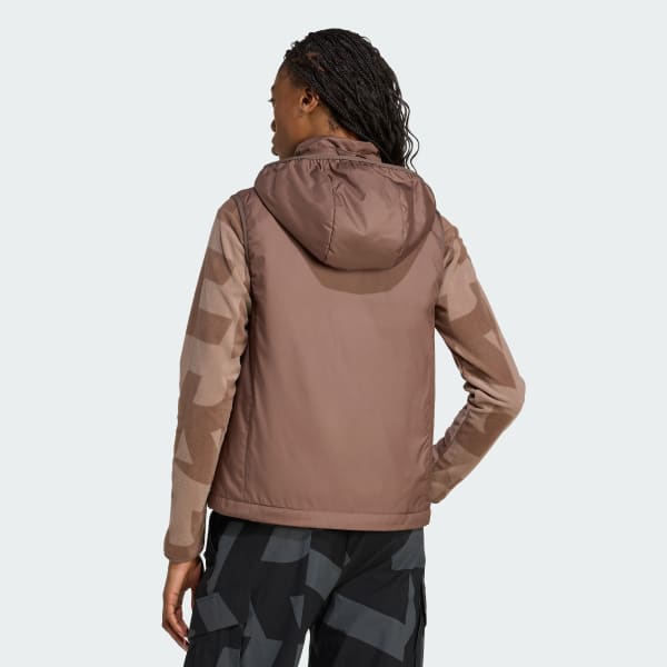 Brown Terrex Multi Climawarm Insulated Hooded Vest