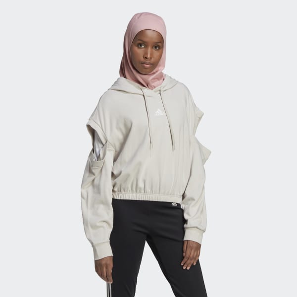 Beige Hyperglam 3-Stripes Sweatshirt F3921