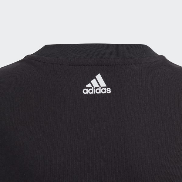 adidas Remera Linear Colorblock - Negro | adidas Argentina