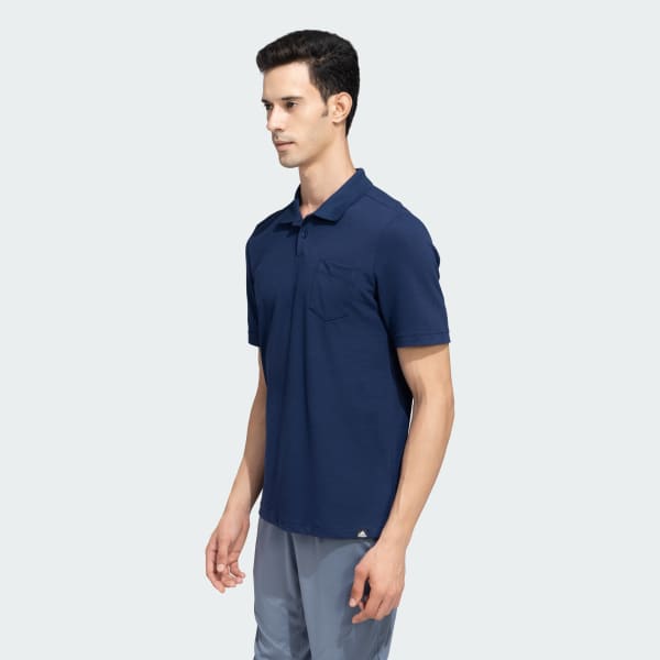 Blue Pocket Polo T-Shirt