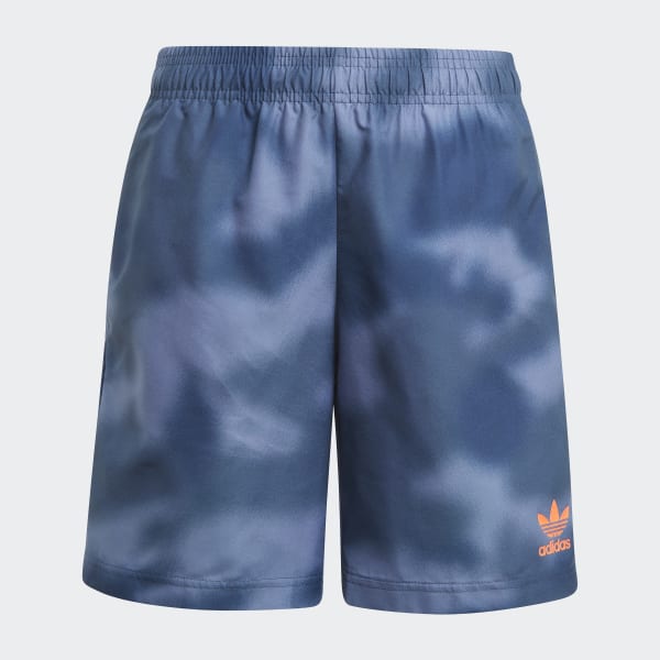 adidas allover print swim shorts