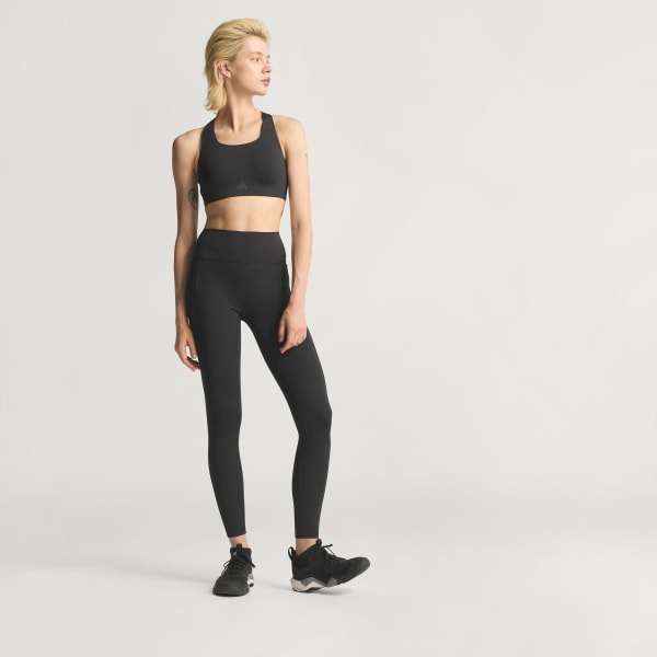 Black Optime Power 7/8 Leggings