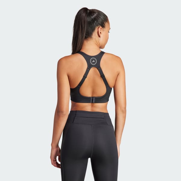 Zwart adidas by Stella McCartney TruePace High Support Sportbeha
