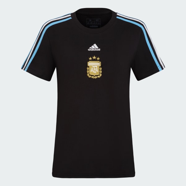Negro Remera 3 Tiras Argentina 24