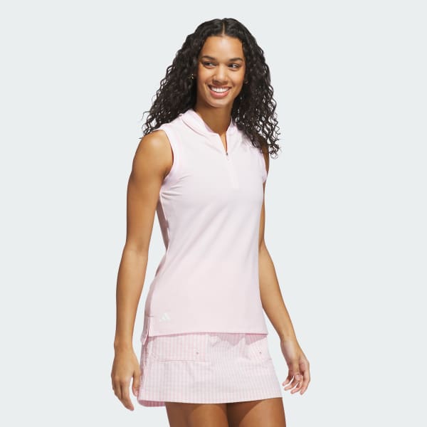 Pink Ultimate365 Zip Polo